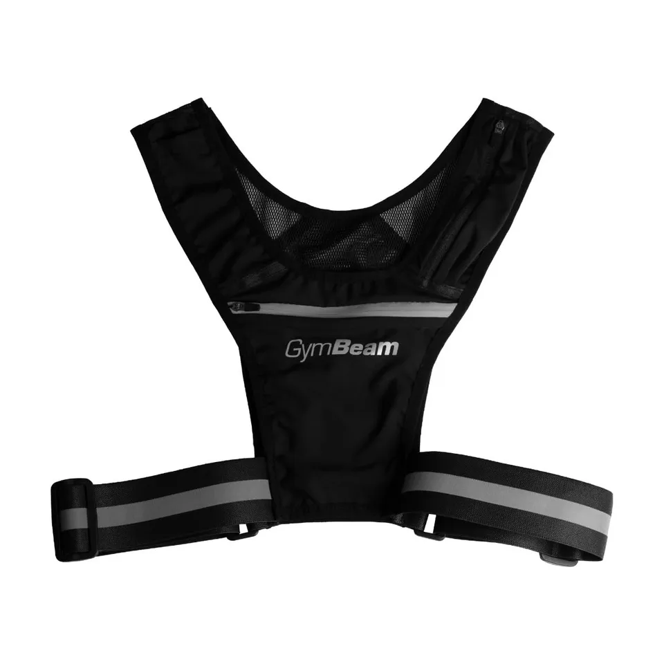 GymBeam Pulse Gilet Running Riflettente con Tasche
