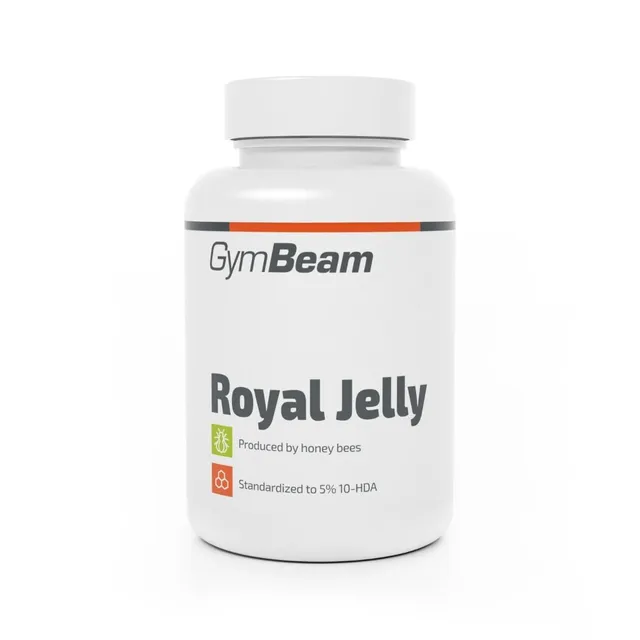 GymBeam Pappa Reale 5% 10-HDA 60 Capsule Immunità Vitalità