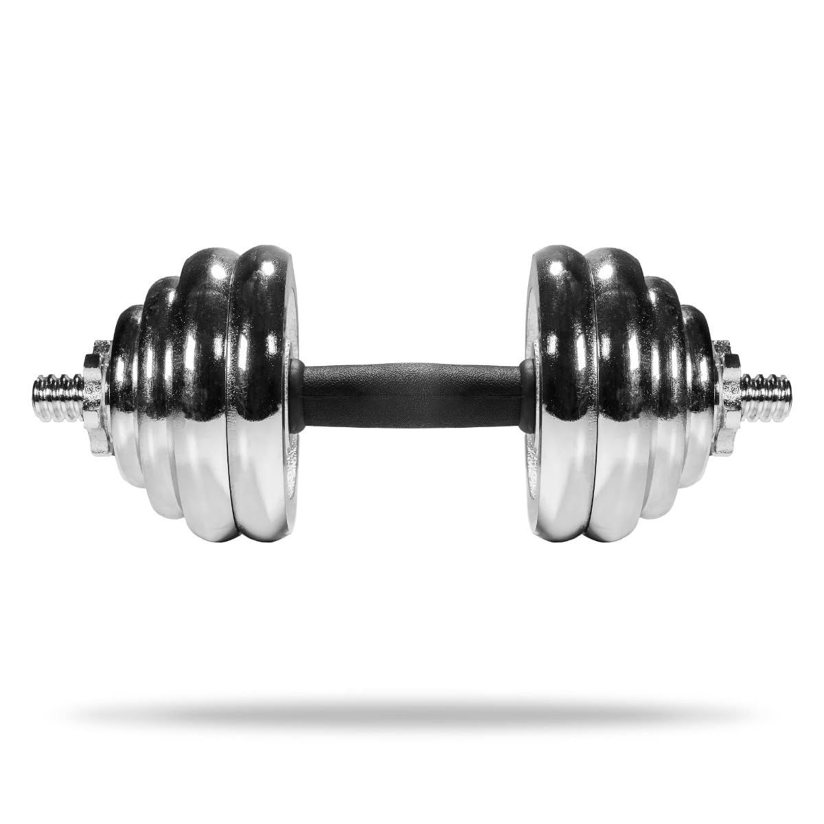GymBeam Set Manubri 30 kg Ghisa Regolabili 16 Piastre Bilanciere
