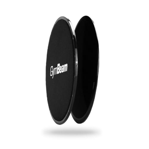 GymBeam Sliders Dischi Scorrevoli Neri 18 cm 2 pezzi
