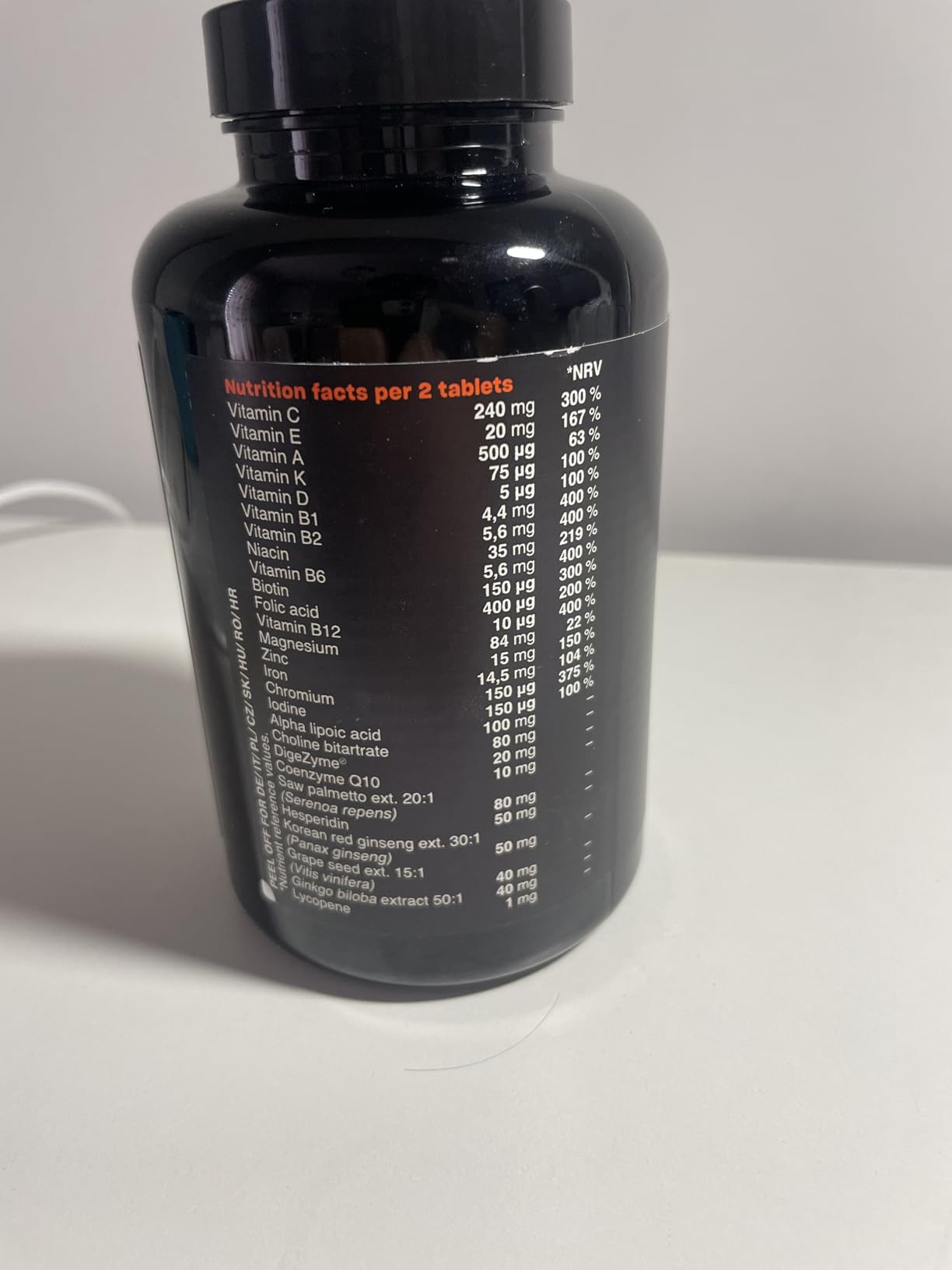 GymBeam Multivitaminico Uomo Multivitaminico 120 cpr 27 ingredienti