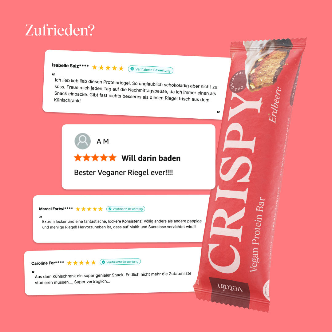 Vetain Proteinriegel Crispy barrette fragola 12 pack
