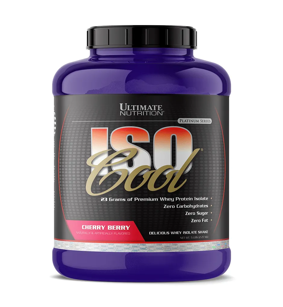 Ultimate Nutrition Isocool Whey Isolate Proteine Vaniglia 2 lbs Zero