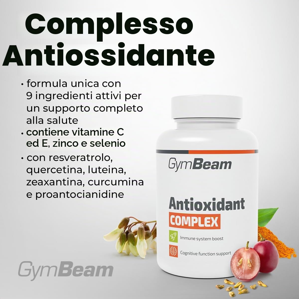 GymBeam Vitamine Antioxidant Complex 60 Capsule Immunità