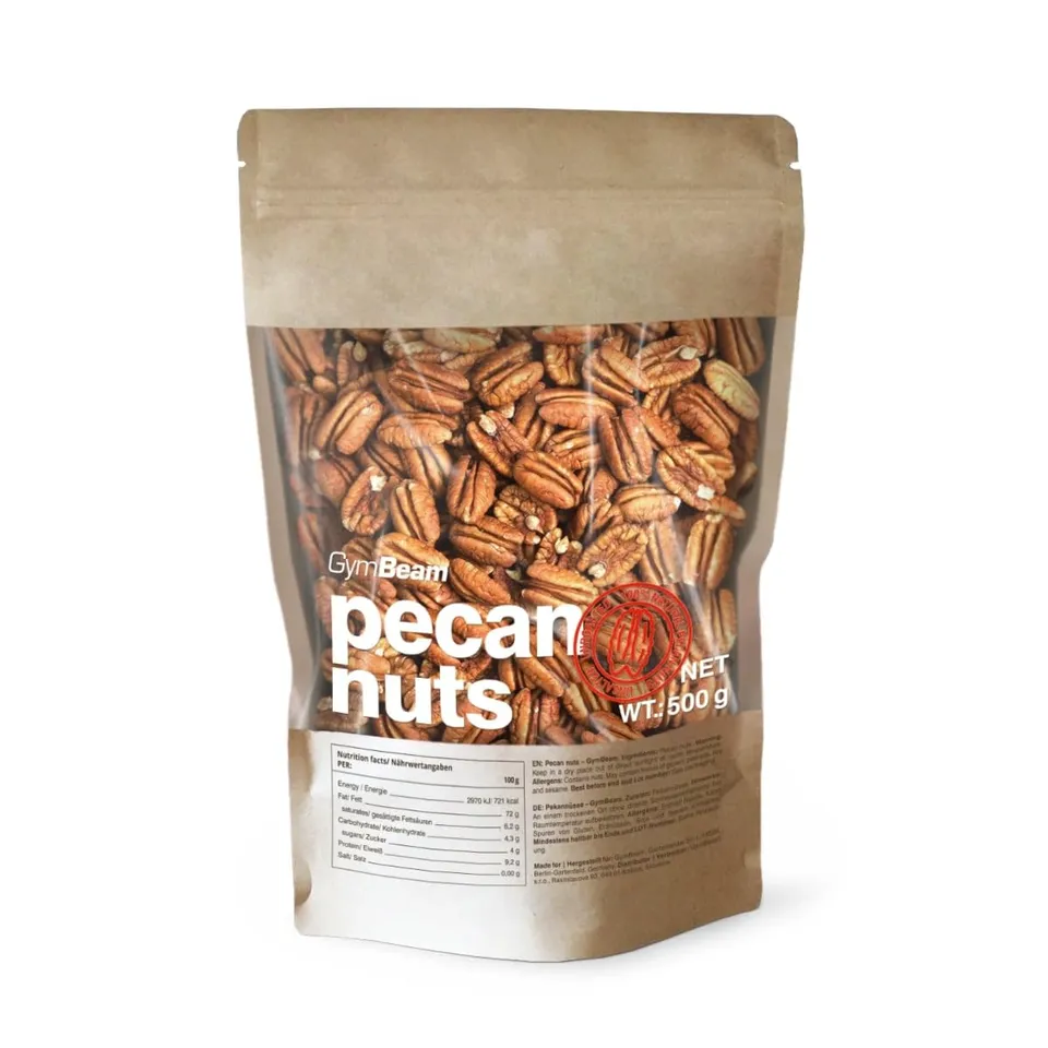 GymBeam Noci Pecan Frutta Secca 500g Omega Dolci