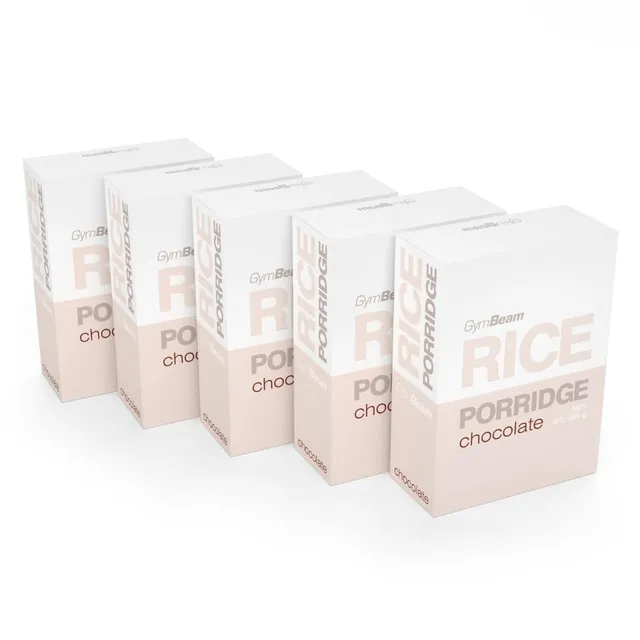 GymBeam Porridge di Riso Cioccolato 5x500 g senza glutine
