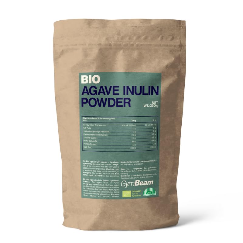 GymBeam Inulina Agave BIO polvere 250g fibre