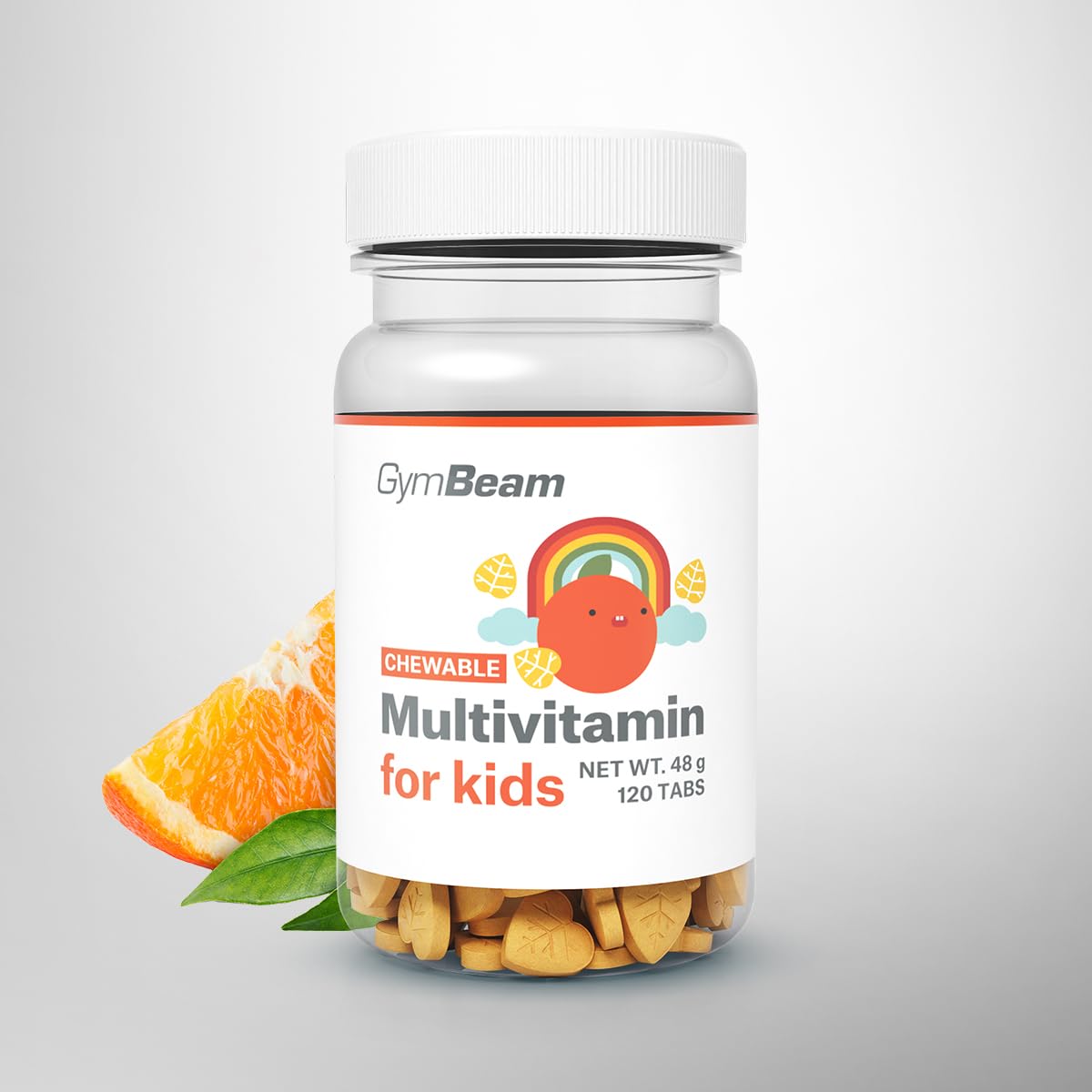 GymBeam Multivitaminico Bambini Gommose Arancia 120 Pezzi
