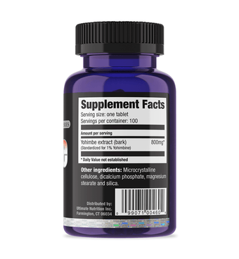 Ultimate Nutrition Yohimbe estratto capsule metabolismo peso