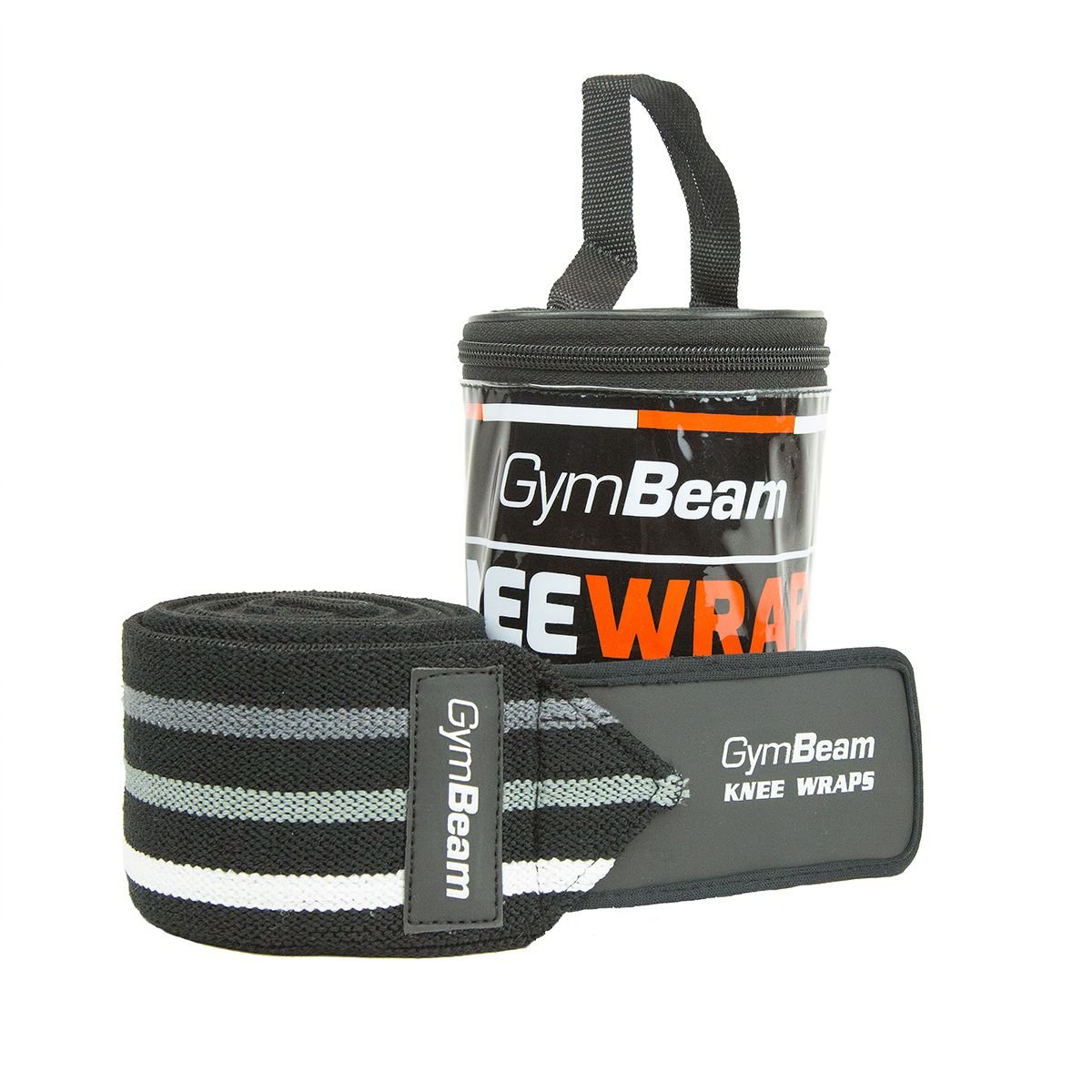 GymBeam Fasce Ginocchio Elastiche 2 Pezzi Velcro Palestra