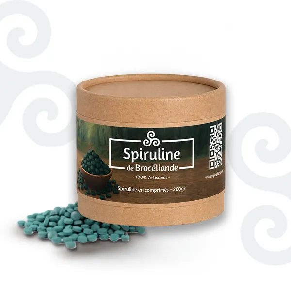 Spiruline de Brocéliande Spiruline in Compresse 200g Alghe