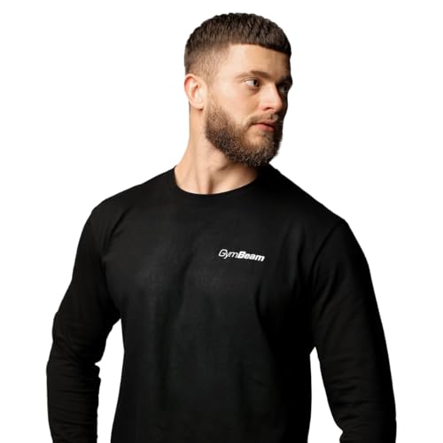 GymBeam Maglia Basic Uomo Maniche Lunghe Cotone Traspirante