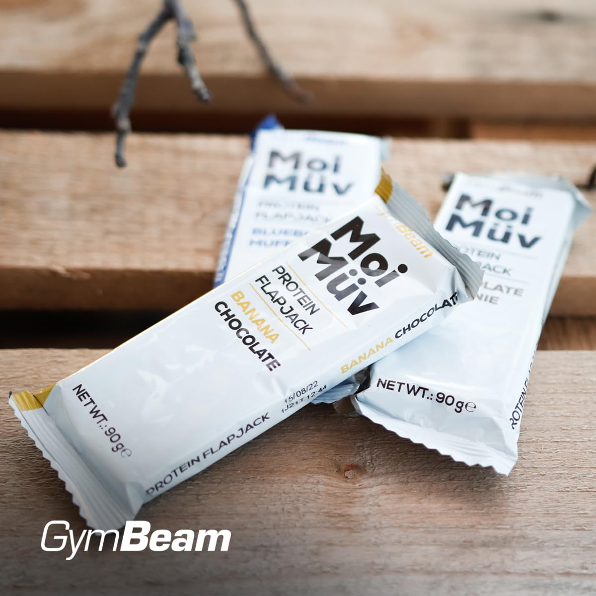 GymBeam MoiMüv Flapjack Barretta Proteica Banana Chocolate 12x90g 20g