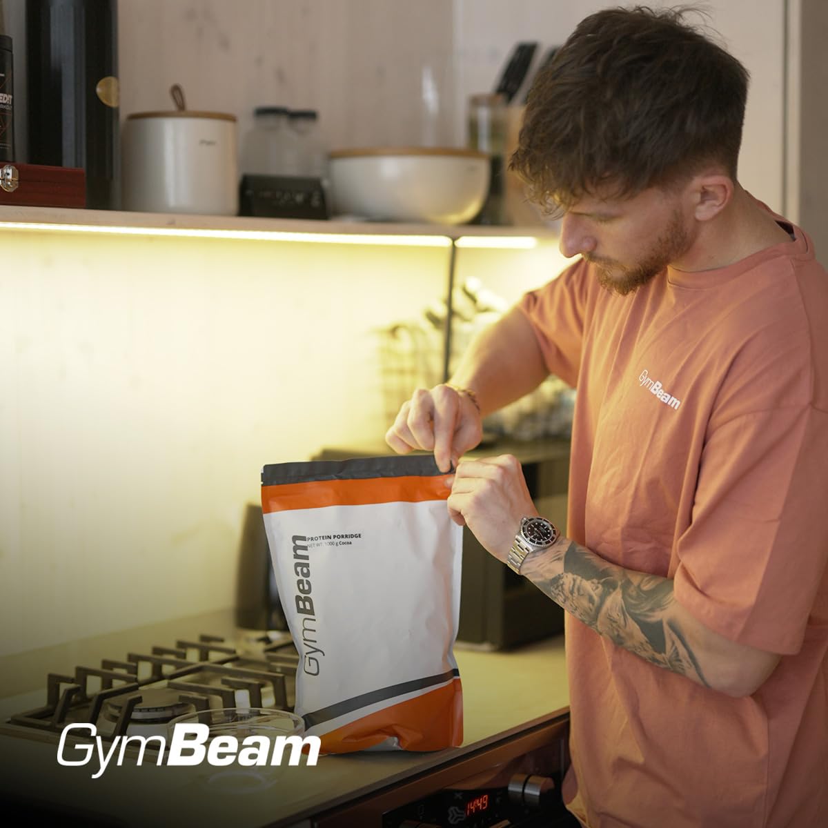 GymBeam Porridge Proteico Banana 1000 g con 24 g Proteine