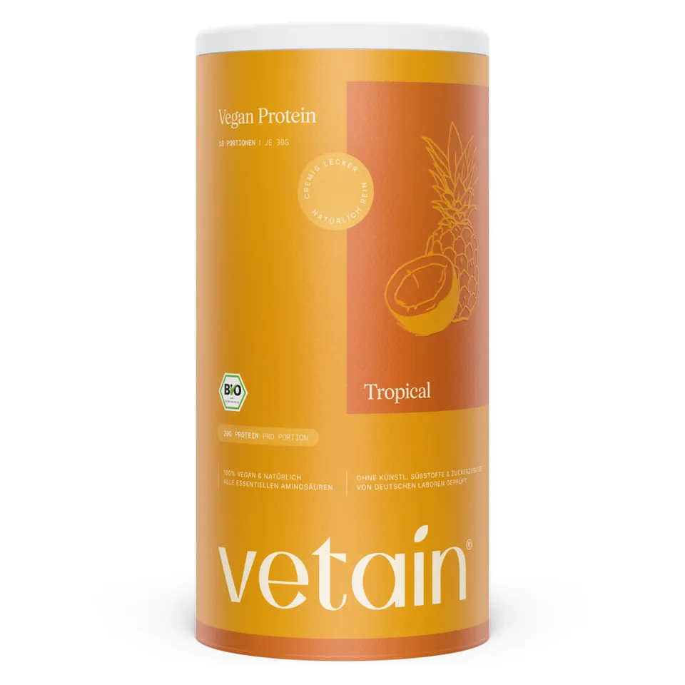 Vetain Veganes Proteinpulver Proteine Tropical 540g Bio
