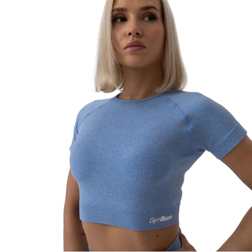 GymBeam Flo Crop Top Donna Seamless Maniche Corte
