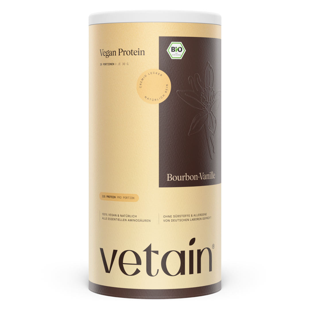 Vetain Veganes Proteinpulver Vanille proteine bio 600g