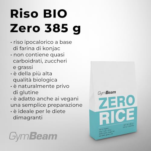 GymBeam Diete Riso BIO Zero konjac 385 g ipocalorico