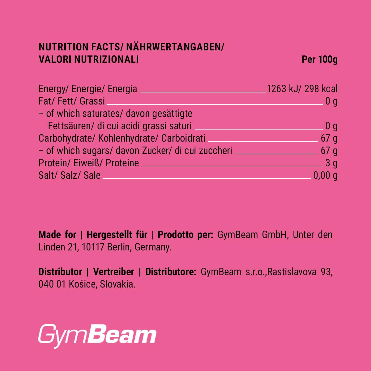 GymBeam Dragon Fruit liofilizzato pitaya 100g croccante