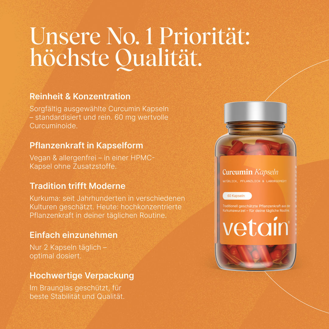Vetain Curcuma Curcumina capsule 60pz antiossidante