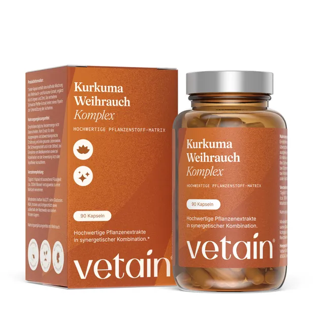 Vetain Kurkuma Weihrauch Komplex capsule 90 capsule vegane