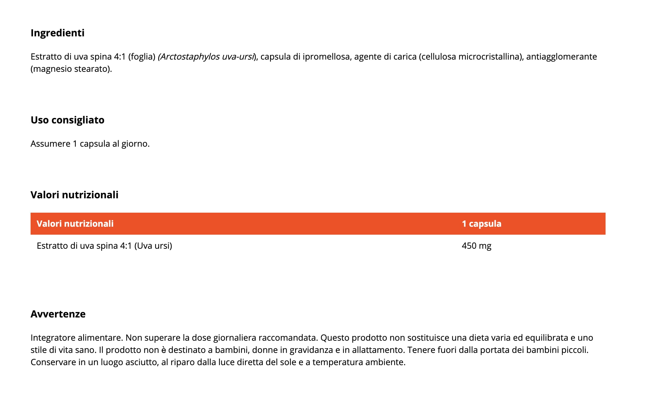 GymBeam Uva Ursi 4:1 Capsule Vescica e Reni Vegane