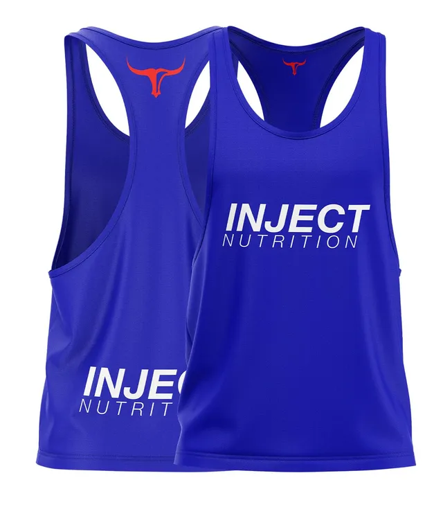 INJECT NUTRITION Blue Tank Official canotta blu royal unisex