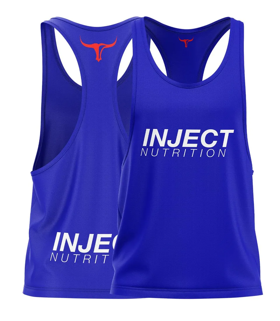 INJECT NUTRITION Blue Tank Official canotta blu royal unisex