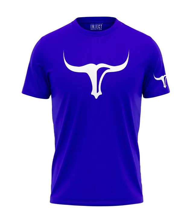 Inject Nutrition T-Shirt Torus maglietta 100% cotone blu logo Torus