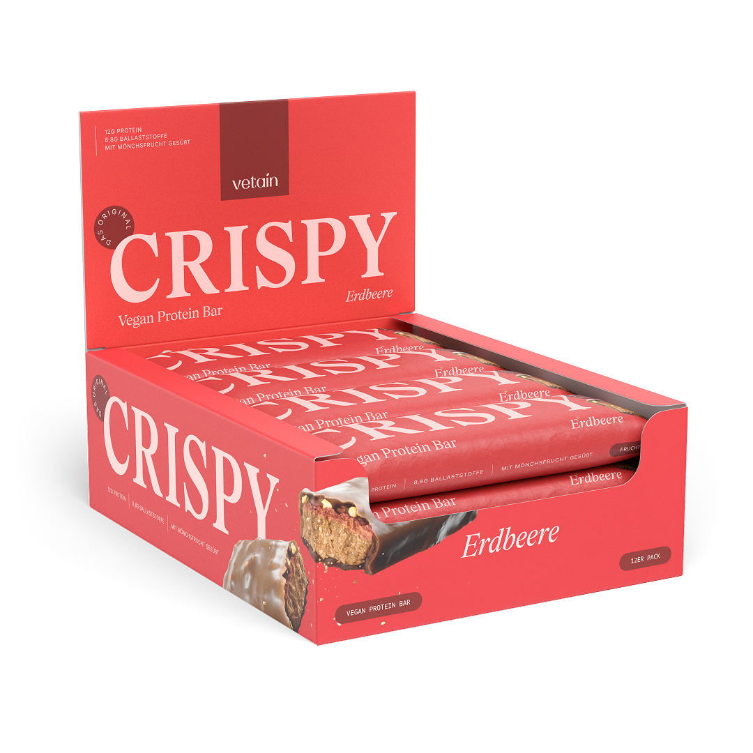 Vetain Proteinriegel Crispy barrette vegane 12 pack Mixed