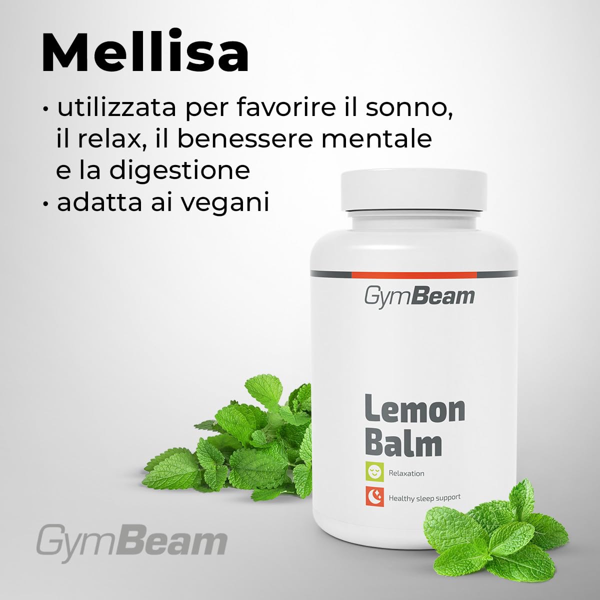 GymBeam Melissa 1000 mg Capsule Vegane 90 cps Relax