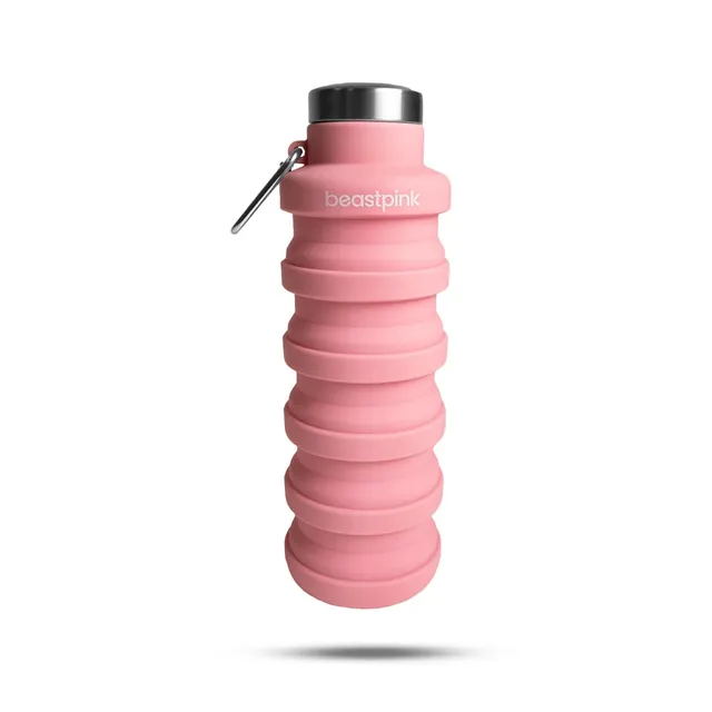 GymBeam Accessori Borraccia Pieghevole 500 ml Rosa