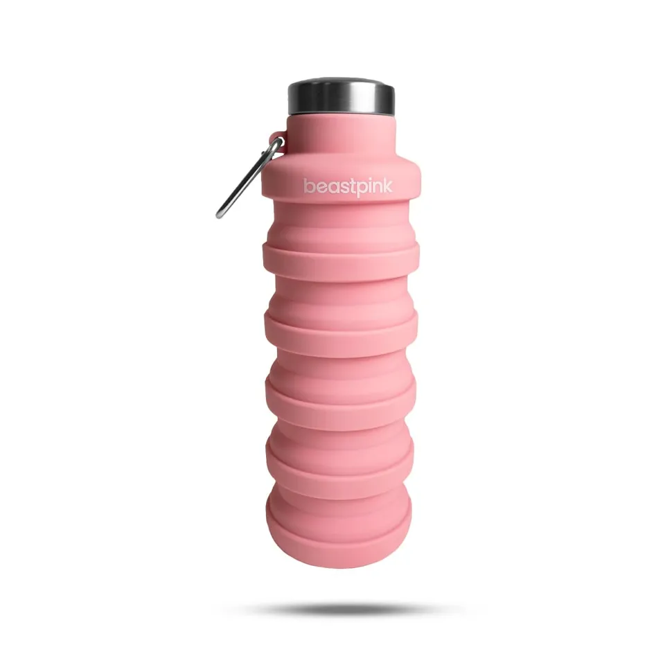 GymBeam Accessori Borraccia Pieghevole 500 ml Rosa