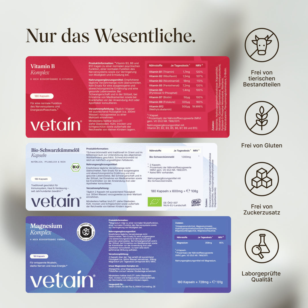 Vetain Sleep Calm bundle sonno 3 integratori rilassanti