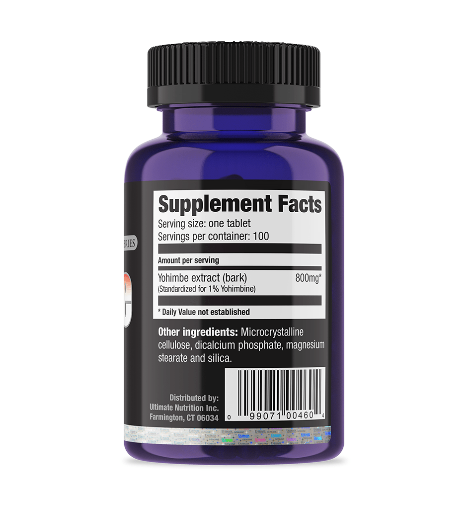 Ultimate Nutrition Yohimbe Bark Integratore Yohimbina Dimagrante