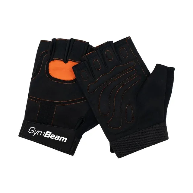 GymBeam Core Fitness Guanti Palestra S senza Dita Pelle