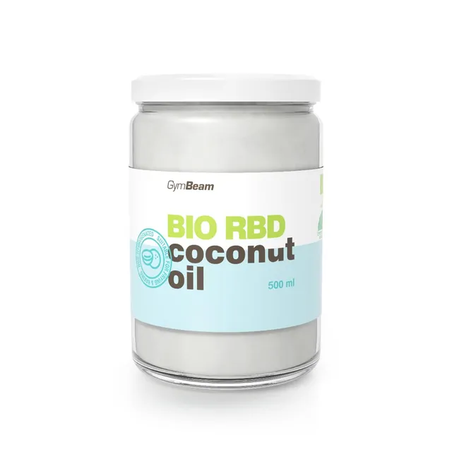 GymBeam Olio di Cocco BIO RBD 500 ml per Cucinare