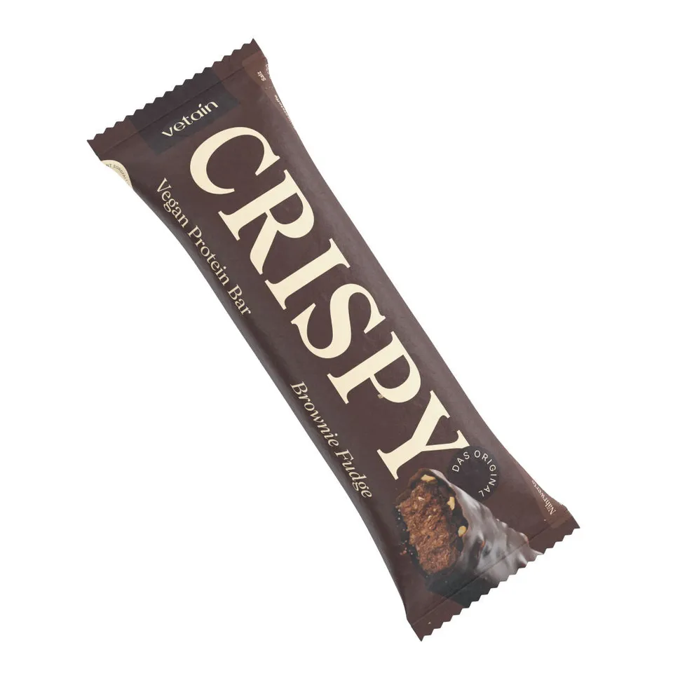 Vetain Crispy Vegan Protein Bar barretta proteica Brownie Fudge