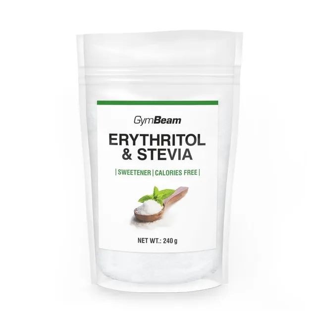GymBeam Eritritolo Stevia dolcificante 240g zero calorie