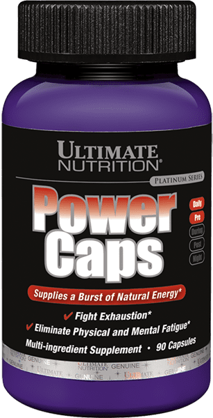 Ultimate Nutrition Power Caps integratore energetico ginseng caffeina