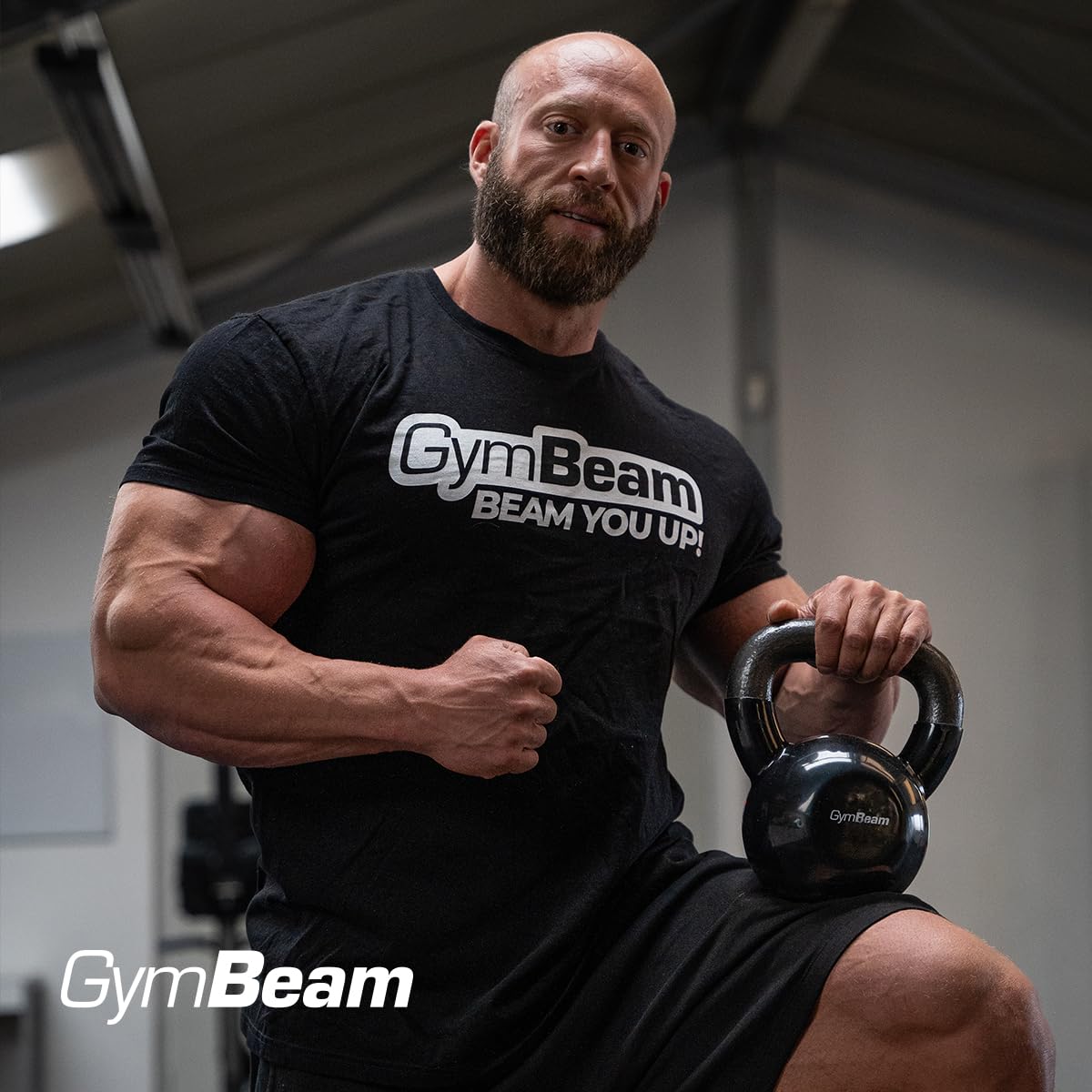 GymBeam Kettlebell 16 kg Attrezzo Fitness Ferro Vinile