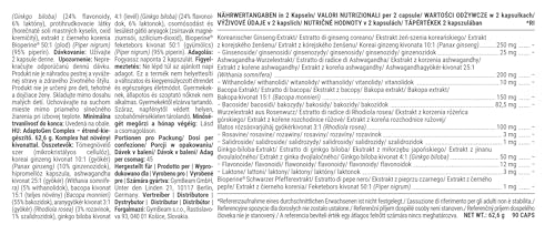 GymBeam AdaptoGen Complex Capsule Vegane 6 Estratti Ashwagandha