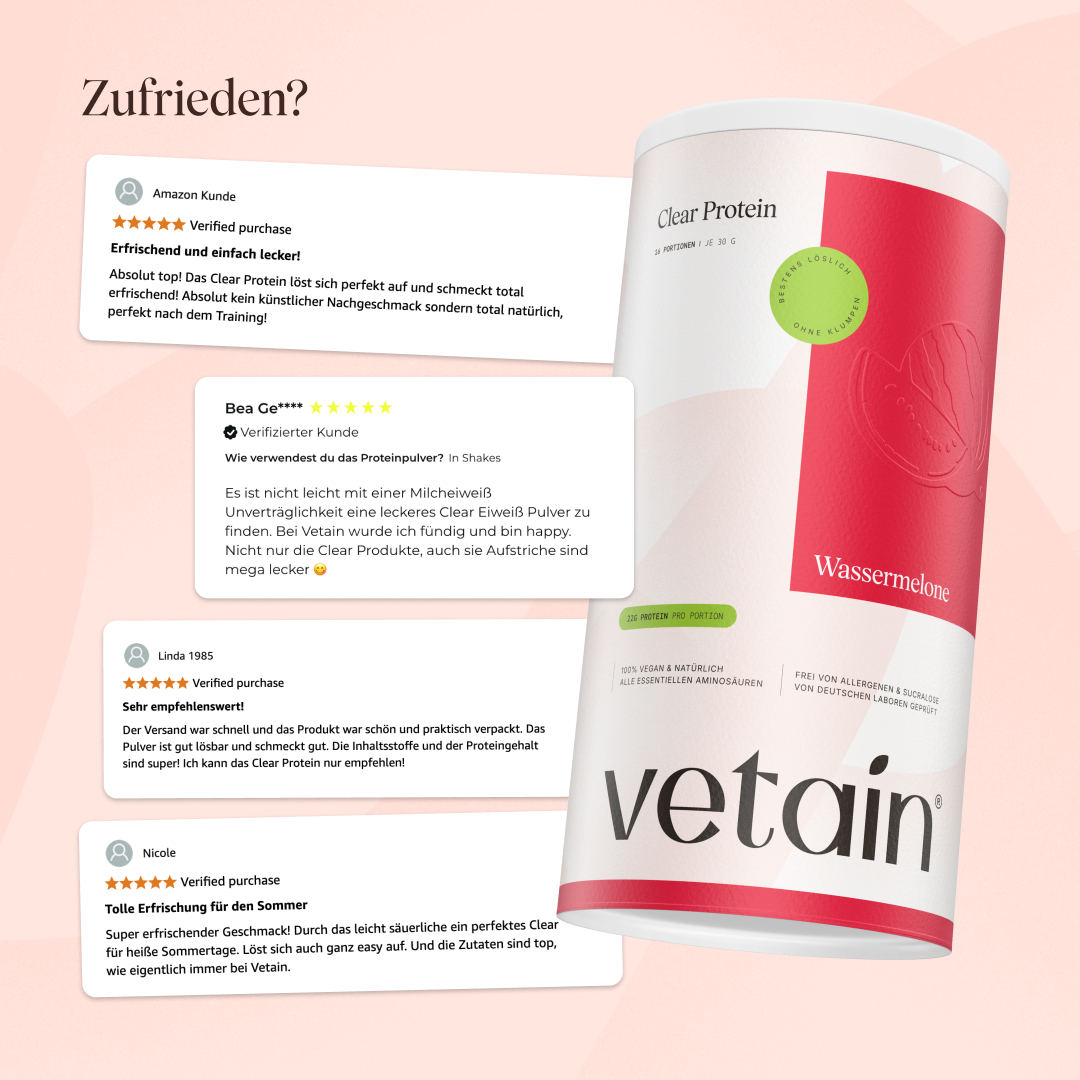Vetain Clear Protein Vegane Anguria 480g Recupero Muscolare