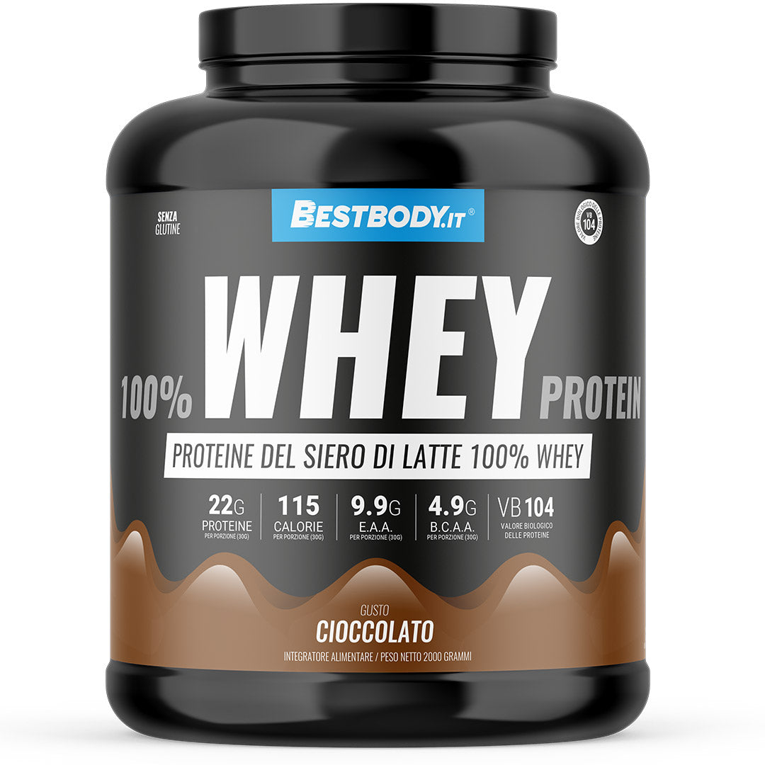 Best Body 100% Whey Wafer Nocciola proteine siero latte 2kg