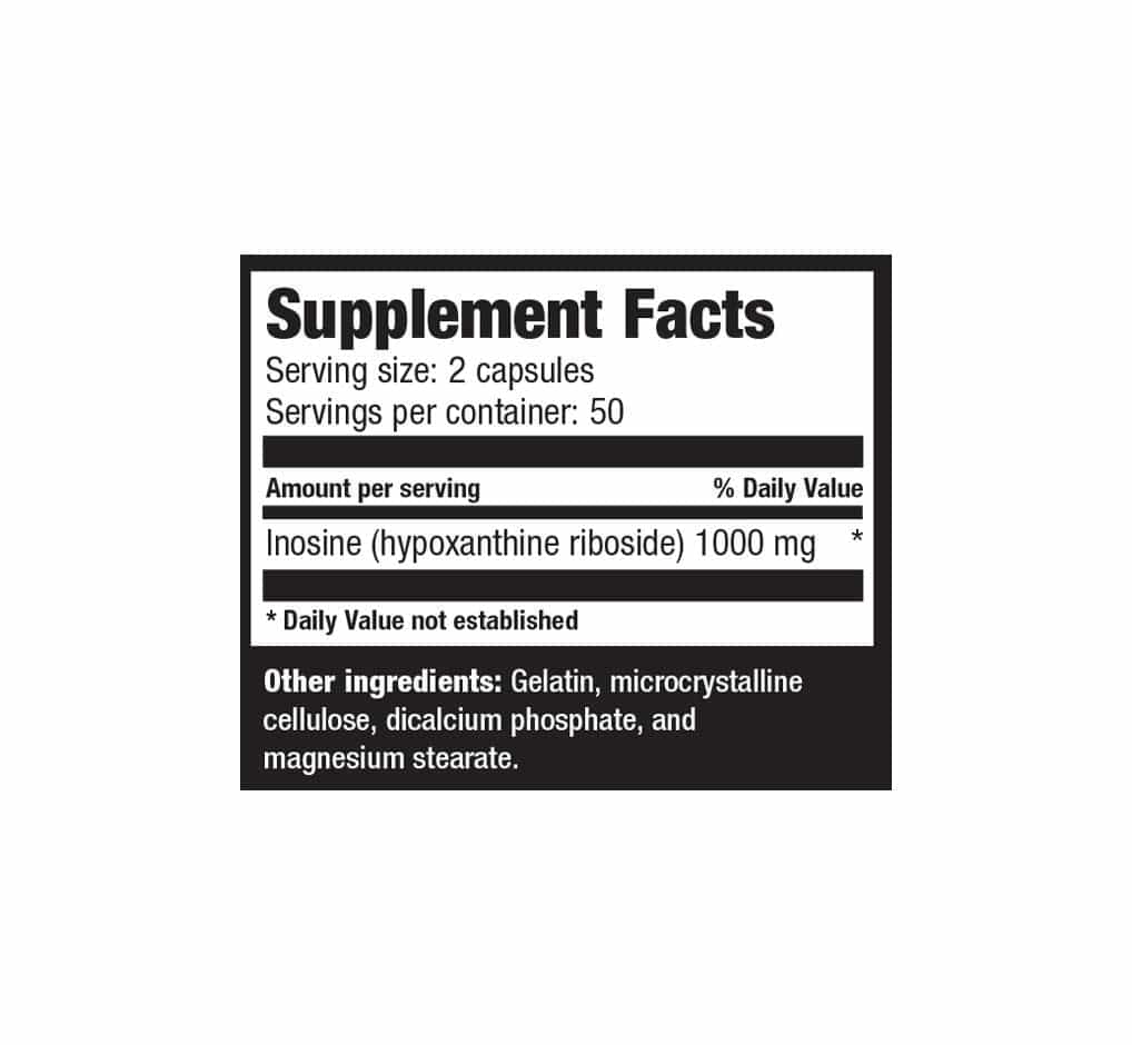 Ultimate Nutrition Inosine integratore energia 1000 mg capsule