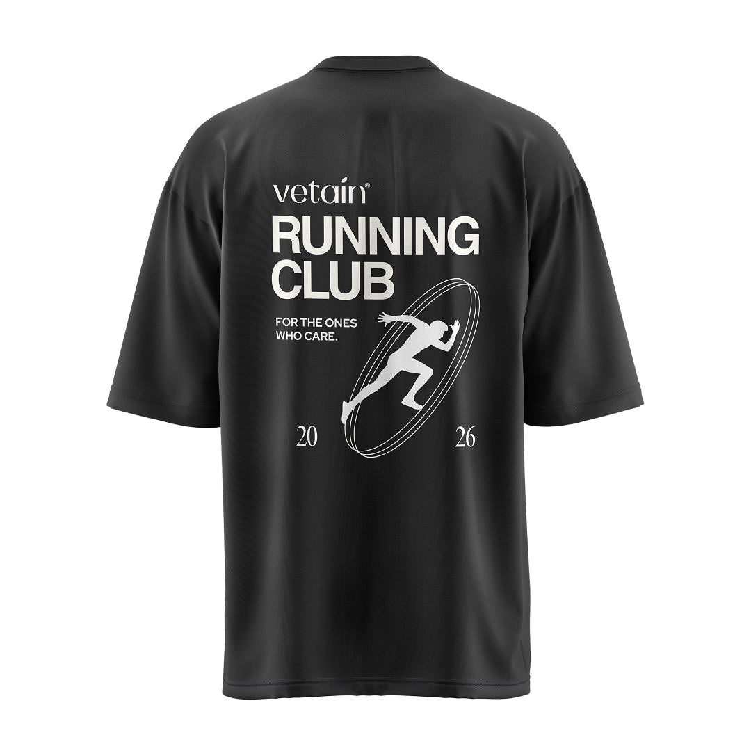 Vetain Zubehör Running Club Shirt maglietta cotone nero