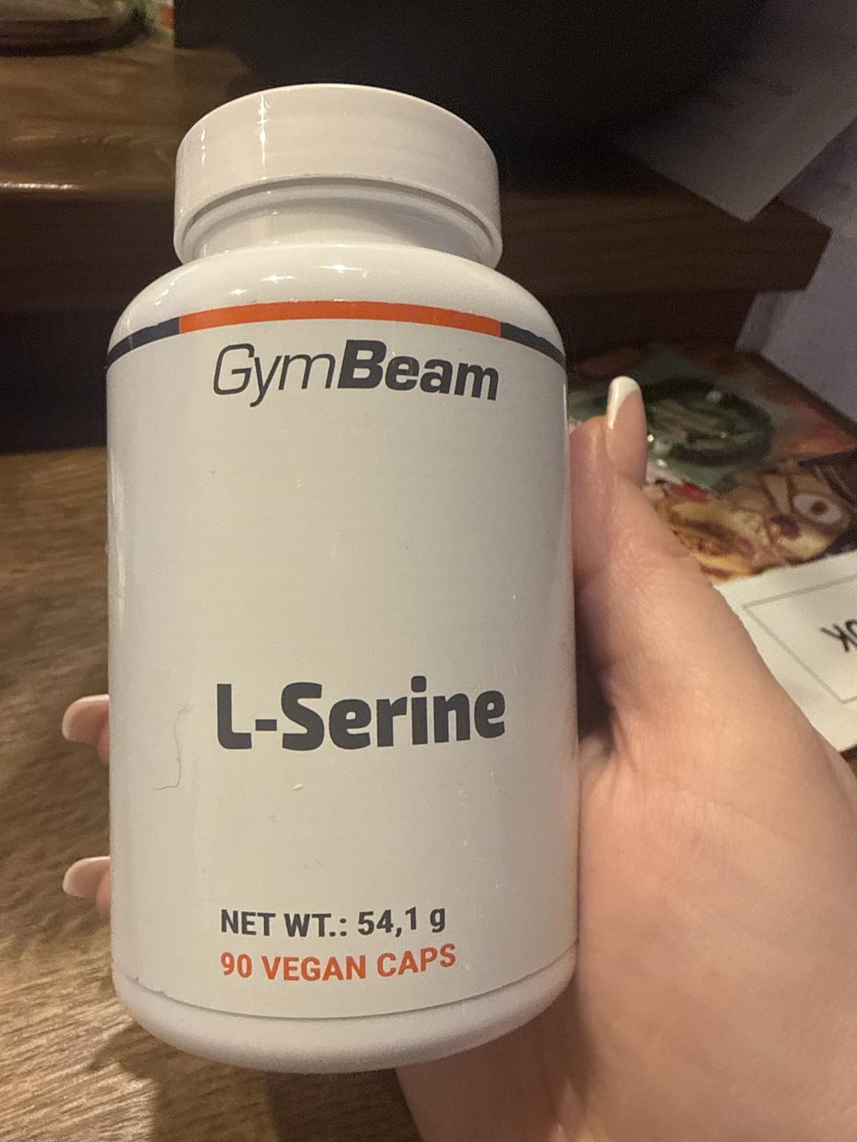 GymBeam L-Serina 90 Capsule Aminoacido Vegano Sistema Nervoso
