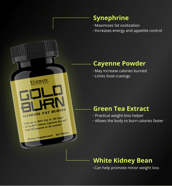Ultimate Nutrition Gold Burn Brucia Grassi Termogenico Sinefrina