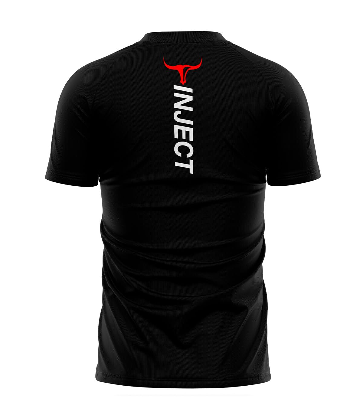 Inject Nutrition T-Shirt da Allenamento Maglietta Nera Poliestere