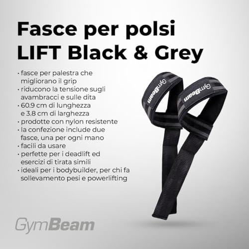 GymBeam LIFT straps palestra nylon 60,9 cm 2 pz